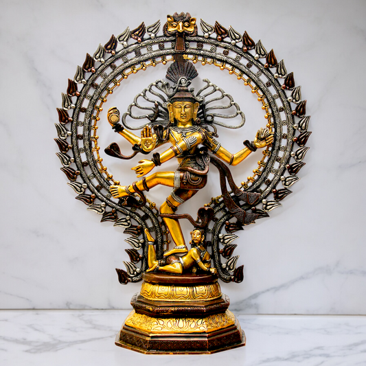 Large Nataraja Shiva tandav brass idol - 30 inches