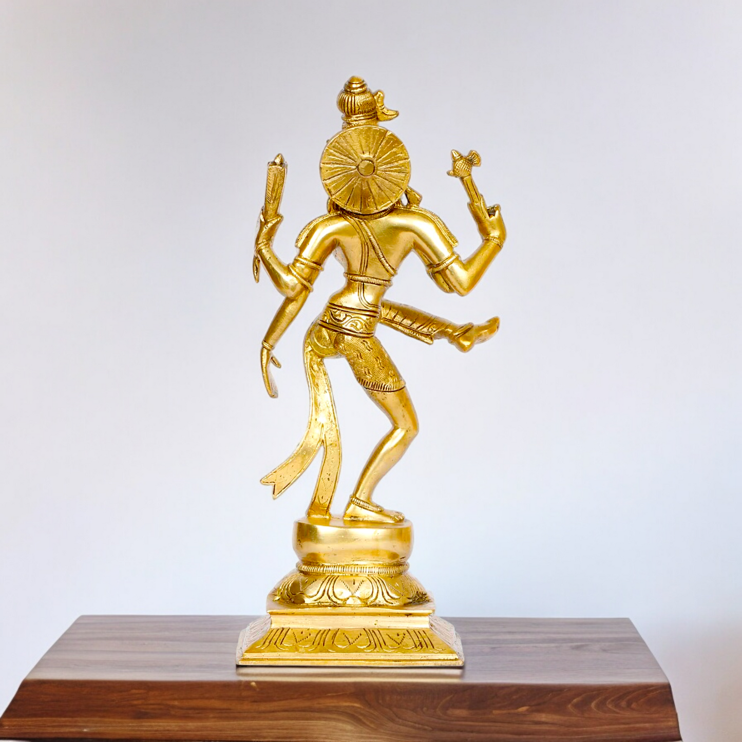 Solid Brass Ardhanarishvara Ardhnarishwar Statue - 12 inche