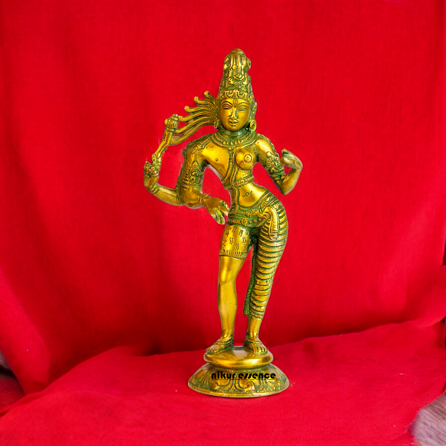 Buy Ardhanarishvara Ardhnarishwar Brass idol - 8.5 inches