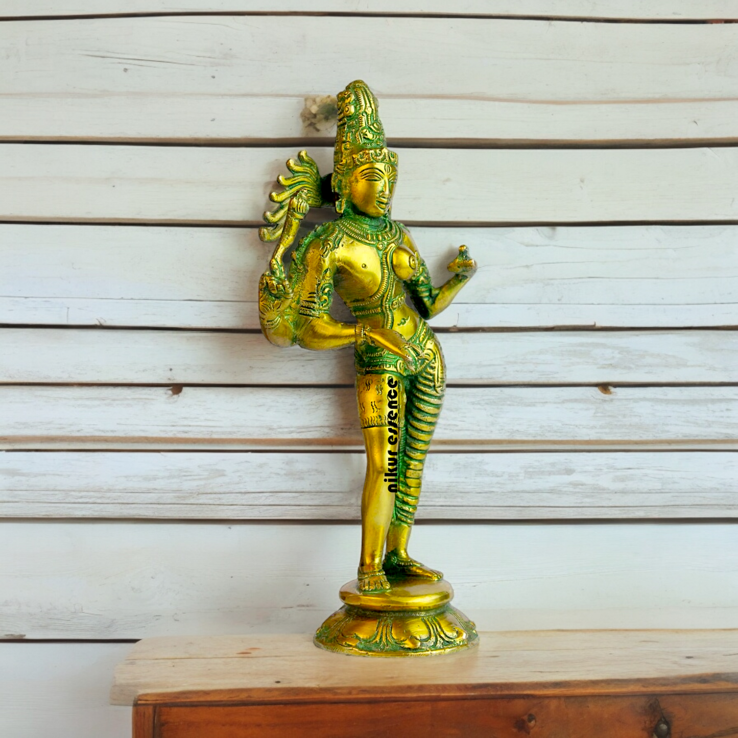 Buy Ardhanarishvara Ardhnarishwar Brass idol - 8.5 inches