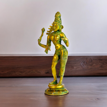 Buy Ardhanarishvara Ardhnarishwar Brass idol - 8.5 inches