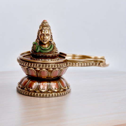 Bronze shiva Shivling idol - 6 inches