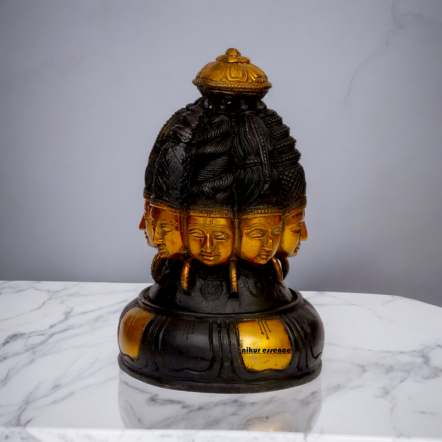 Buy Shiva Mukhalingam Brass idol - 9 inches