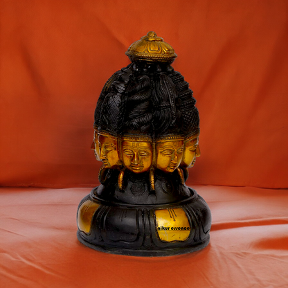 Buy Shiva Mukhalingam Brass idol - 9 inches