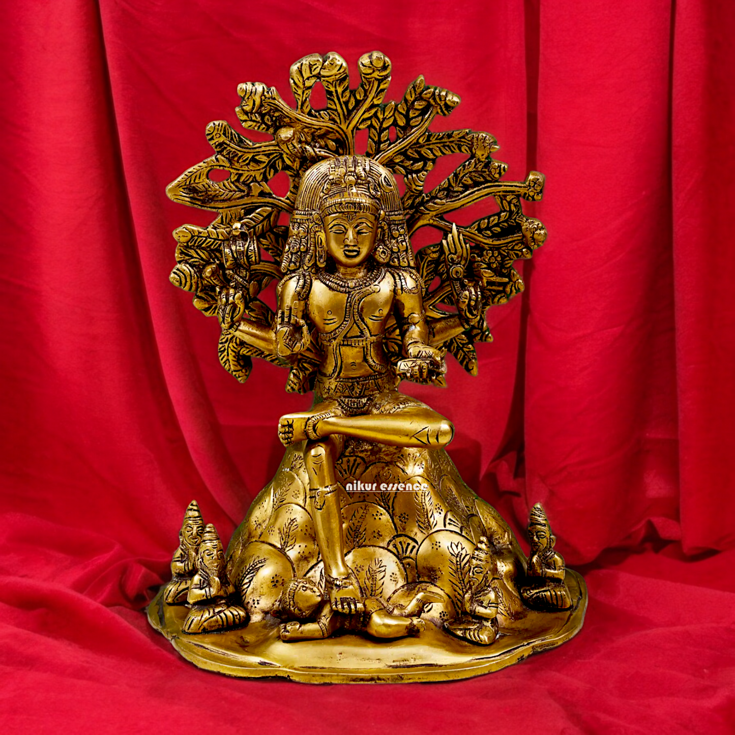 Shop Dakshinamurti Shiva Solid Brass idol - 12 inch