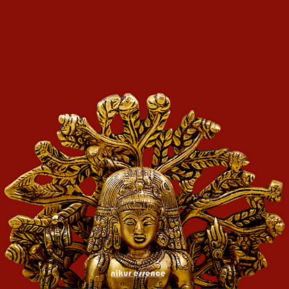 Shop Dakshinamurti Shiva Solid Brass idol - 12 inch