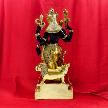 Lord Ardhanarishvara Brass idol - 18 inches