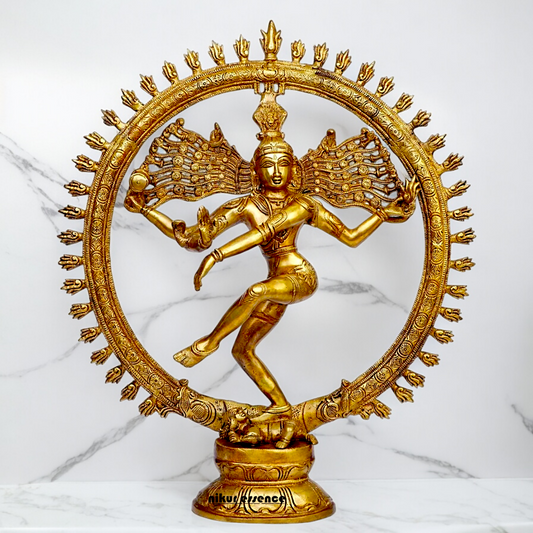 Buy Nataraja Shiva Dance Solid Brass idol - 19 inches