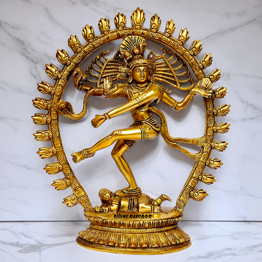 Shop Nataraja Shiv Dance Solid Brass idol - 12 inches