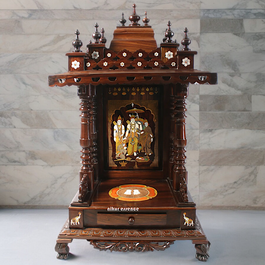 Shop wood Temple of Ram Darbar - 48 inches