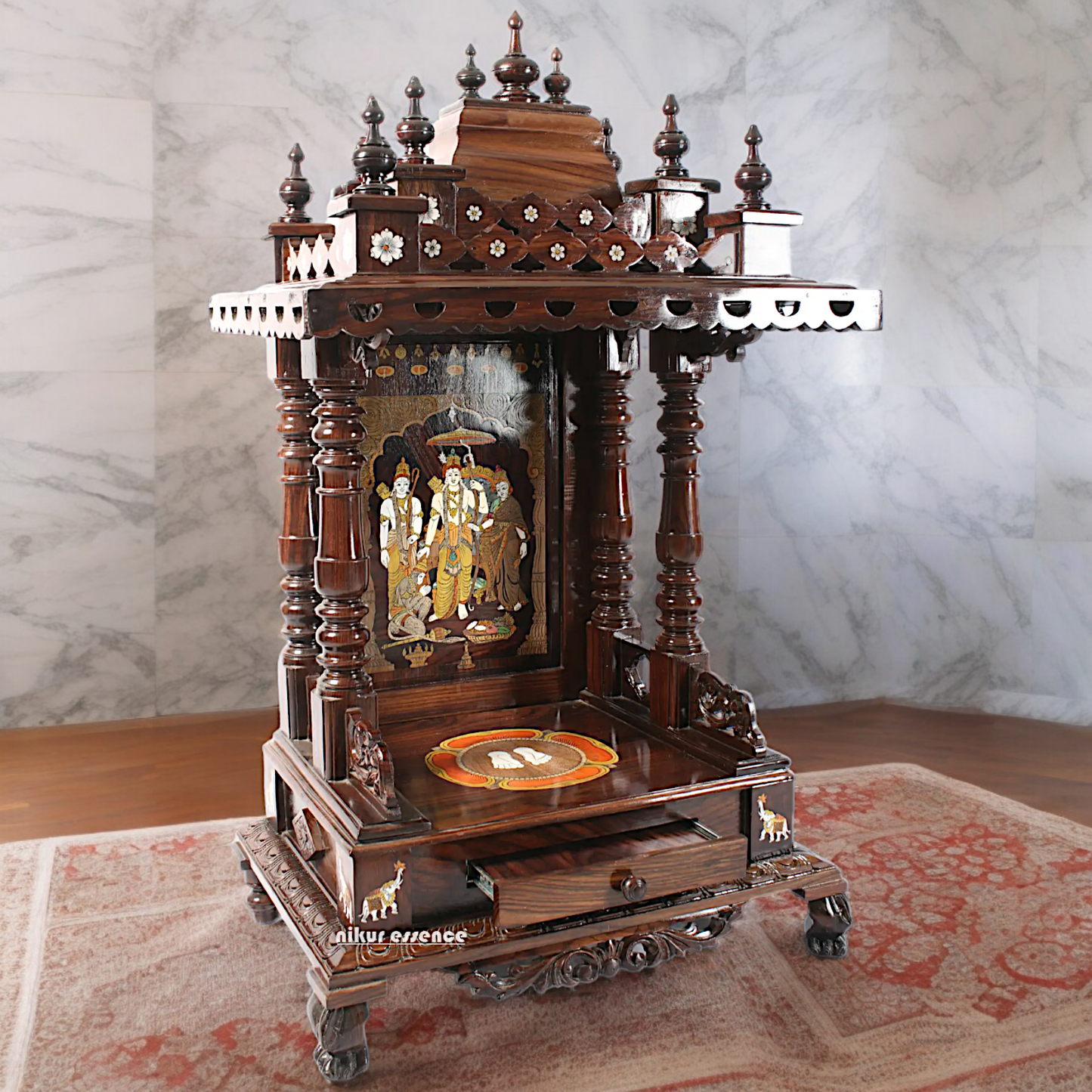 Shop wood Temple of Ram Darbar - 48 inches