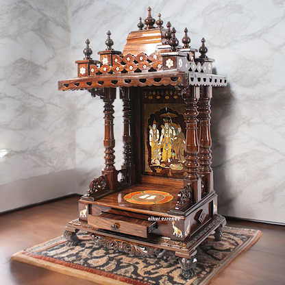 Shop wood Temple of Ram Darbar - 48 inches