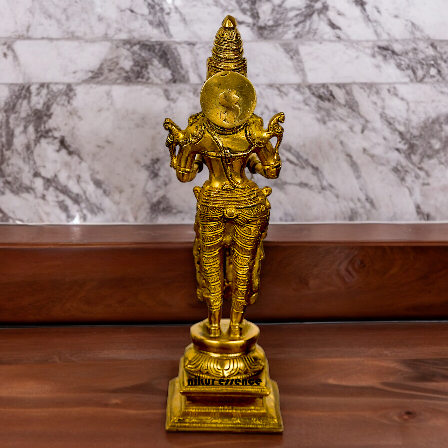 Buy Pair Deep Lakshmi Solid Brass - 15 inch