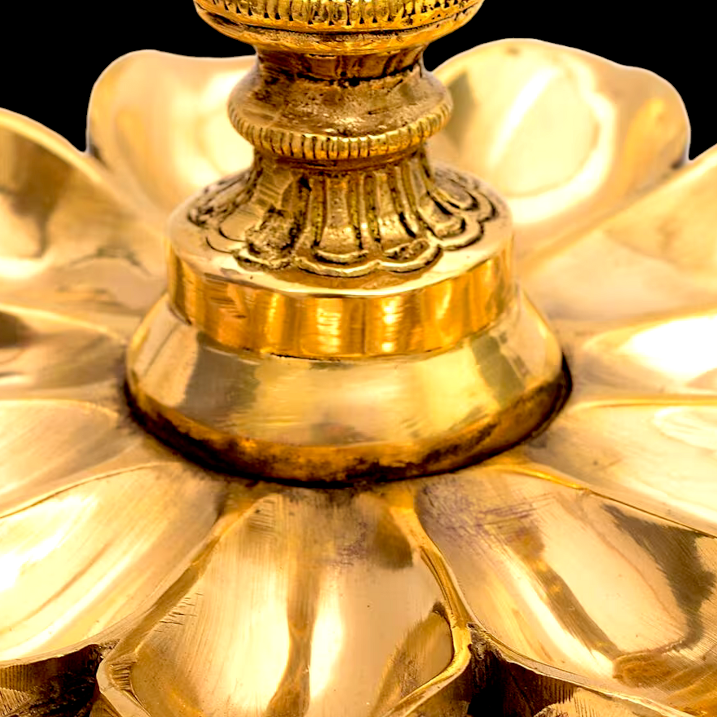 Big Peacock Diya Oil Lamp solid brass - 12 inches