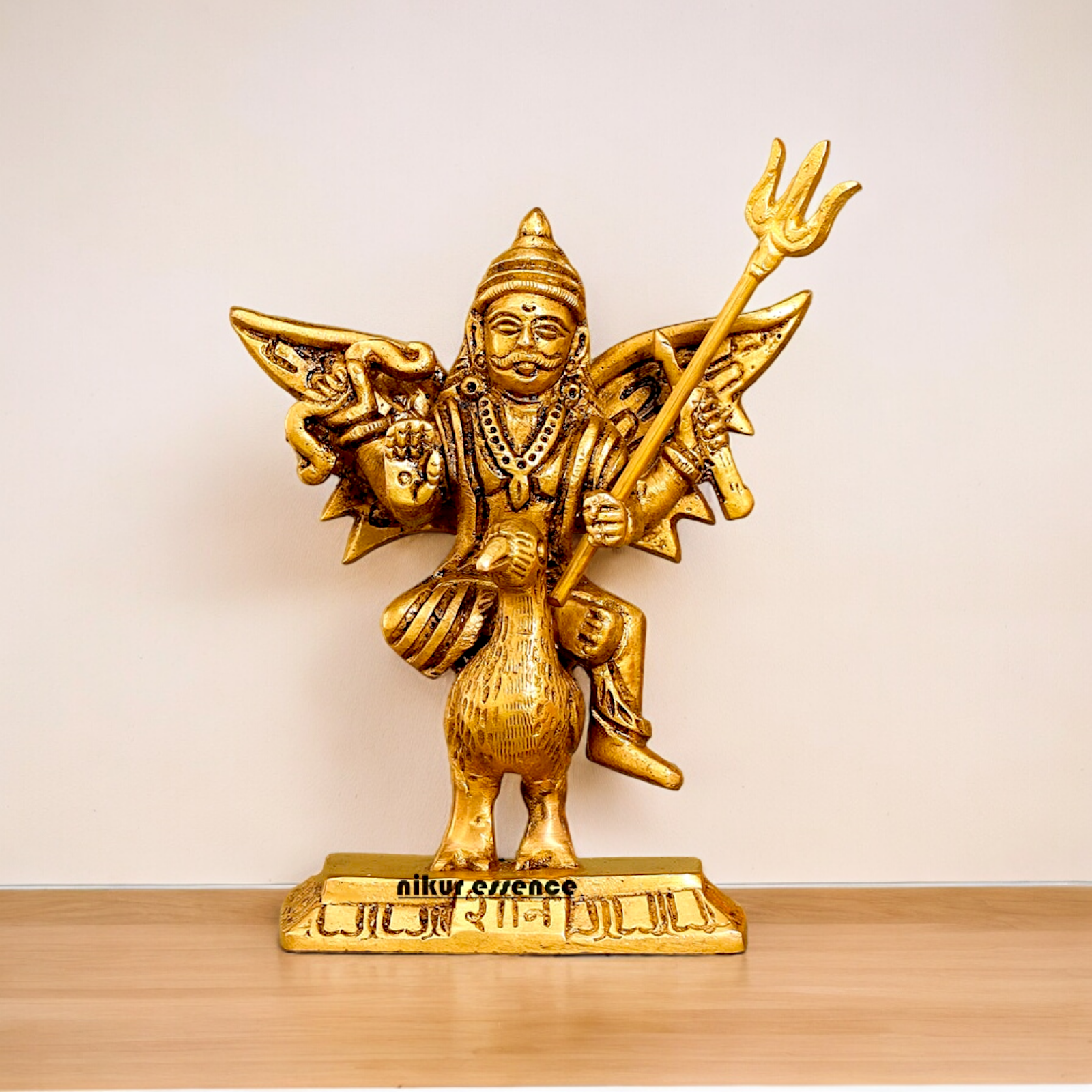 Lord Shanidev Solid Brass idol - 4.5 inches