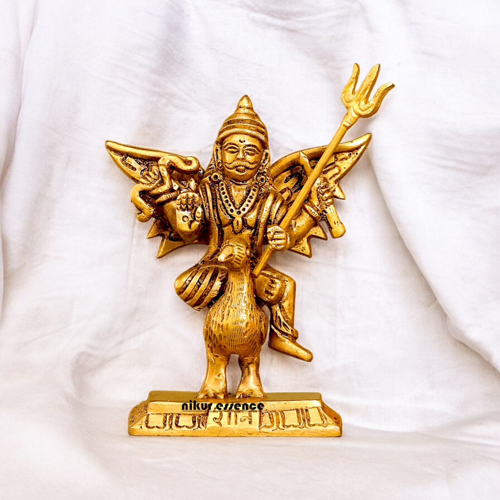 Lord Shanidev Solid Brass idol - 4.5 inches