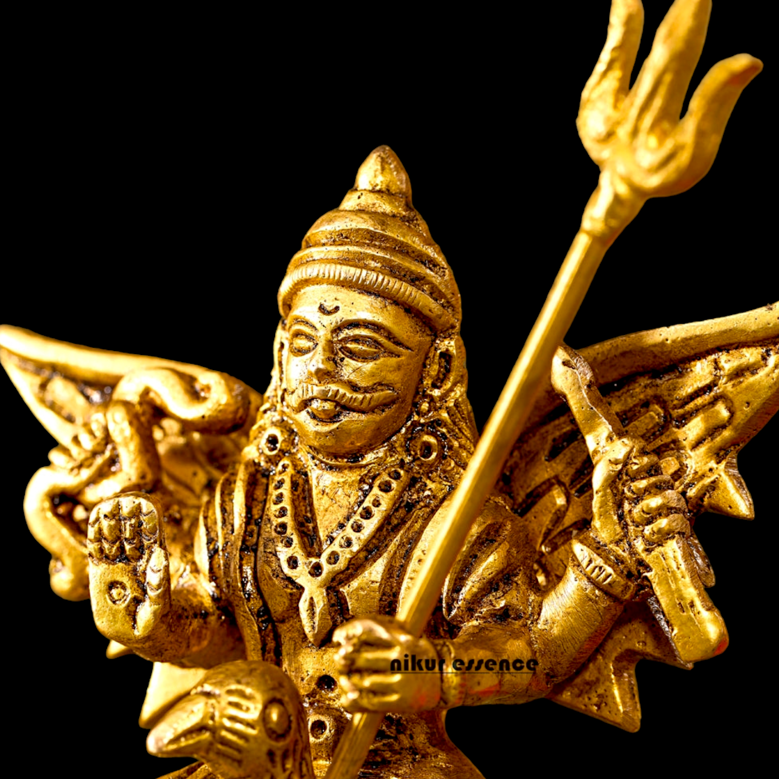 Lord Shanidev Solid Brass idol - 4.5 inches