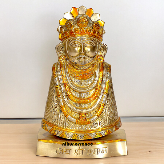 Shop khatu Shyam Baba brass idol - 11 inches