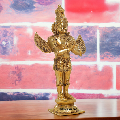 Solid Brass Garuda Standing idol - 22 inches