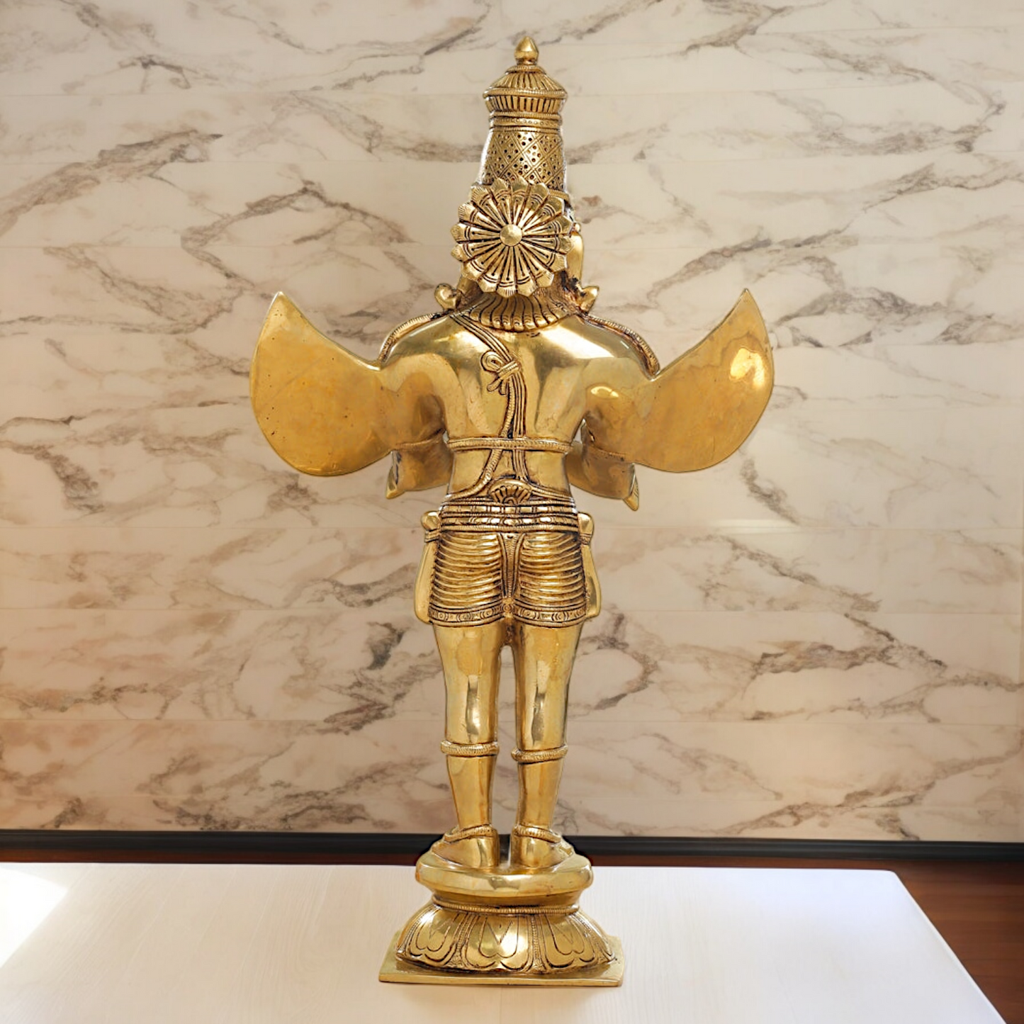 Solid Brass Garuda Standing idol - 22 inches