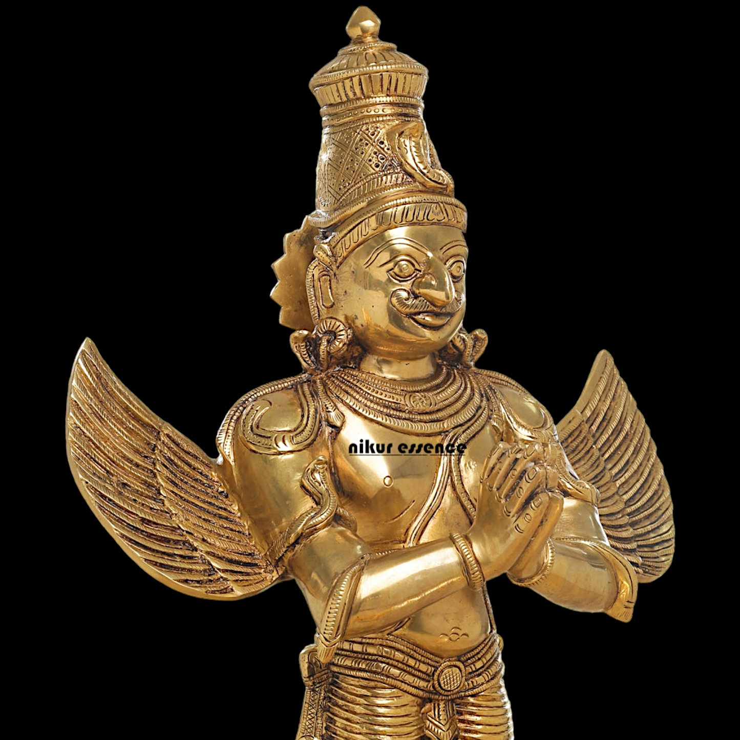 Solid Brass Garuda Standing idol - 22 inches