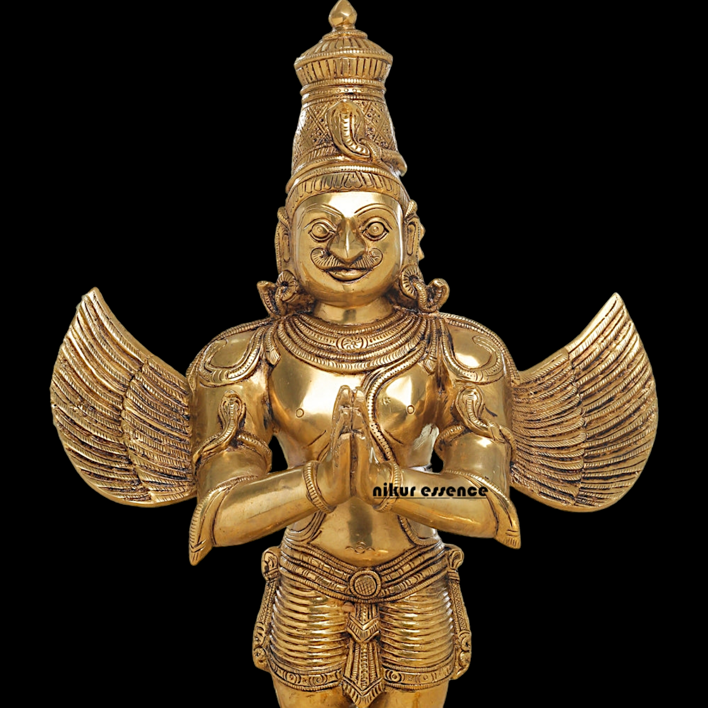 Solid Brass Garuda Standing idol - 22 inches