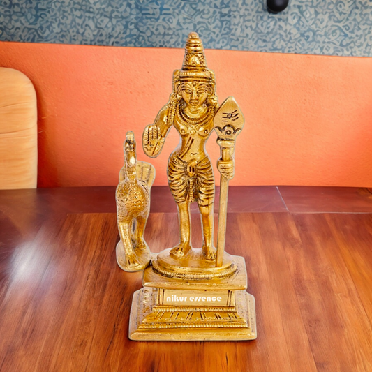 Solid Brass Murugan Kartikeya Standing Idol - 4.5 inches