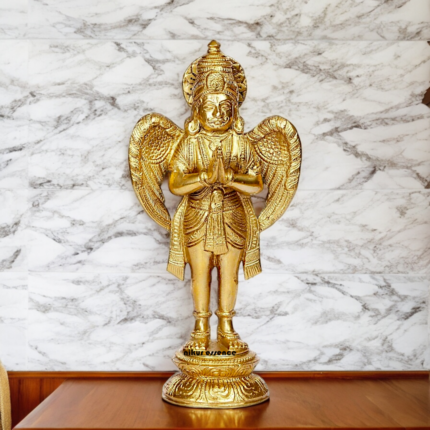 Shop Garuda Standing Solid Brass idol - 8 inches