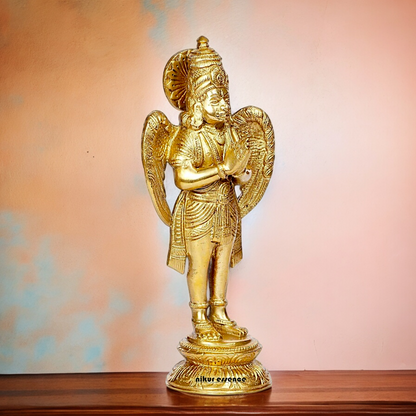 Shop Garuda Standing Solid Brass idol - 8 inches