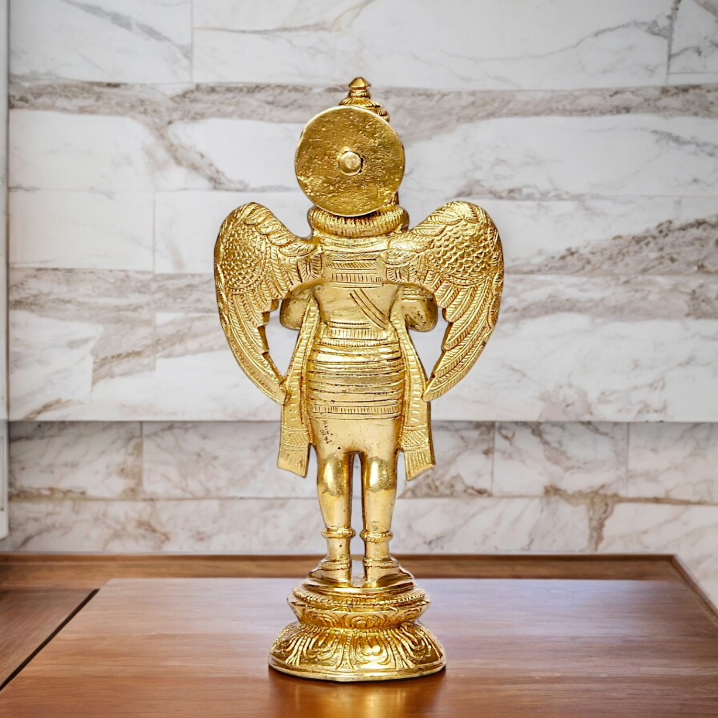 Shop Garuda Standing Solid Brass idol - 8 inches