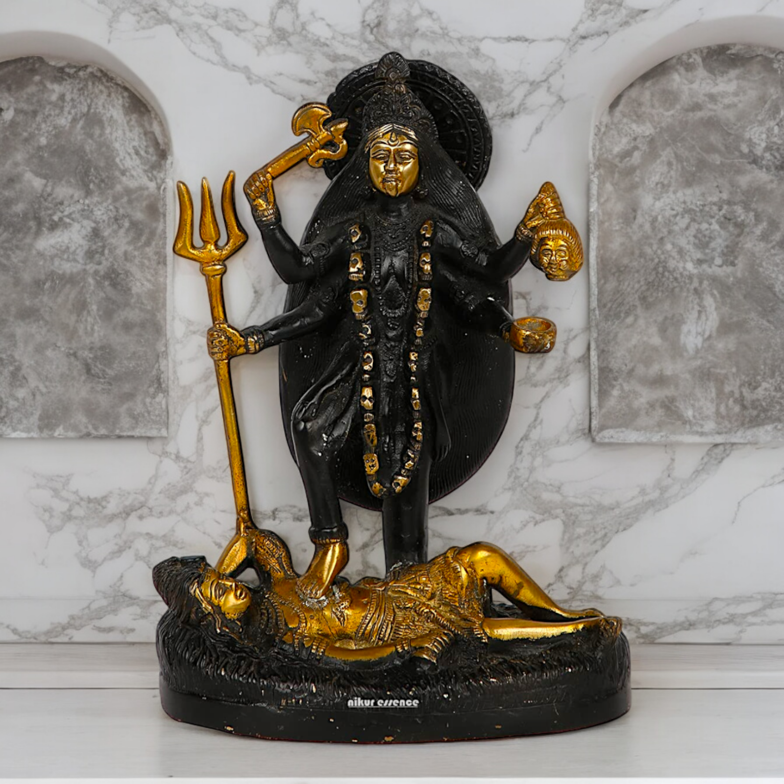 Shop Kali Mata Brass Idol - 10 inch