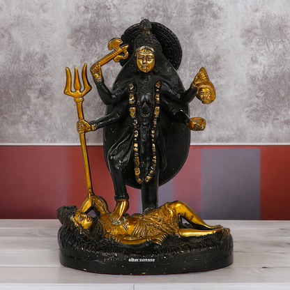 Shop Kali Mata Brass Idol - 10 inch