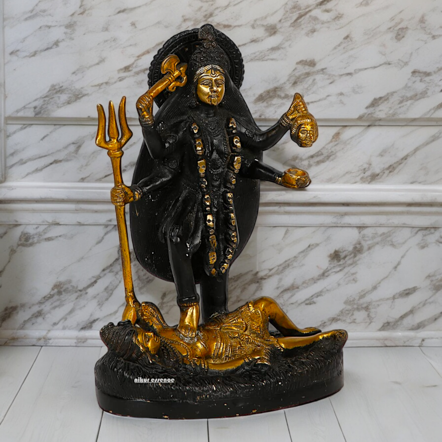 Shop Kali Mata Brass Idol - 10 inch