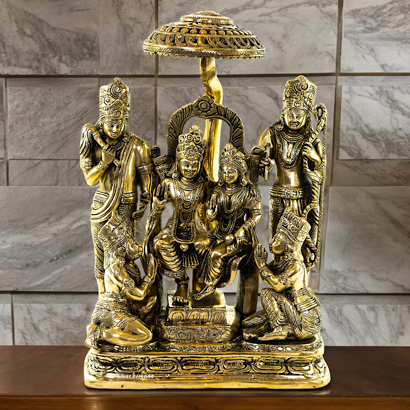 Buy Ram Darbar Solid Brass Idol - 15 inch