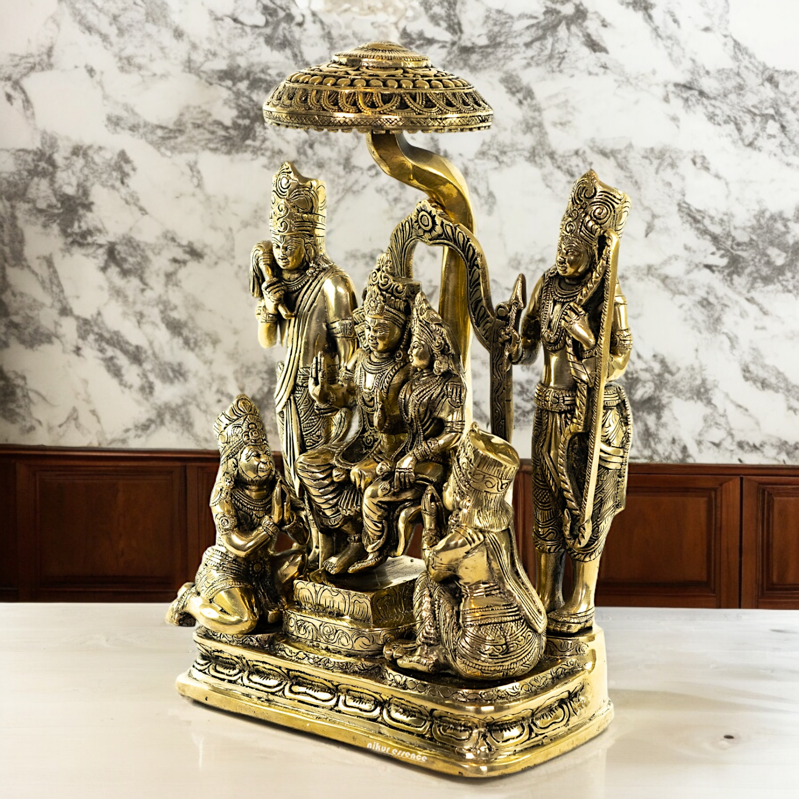 Buy Ram Darbar Solid Brass Idol - 15 inch