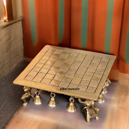 Brass Chess Board Game - 9.5 Inches