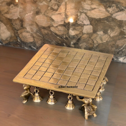 Brass Chess Board Game - 9.5 Inches