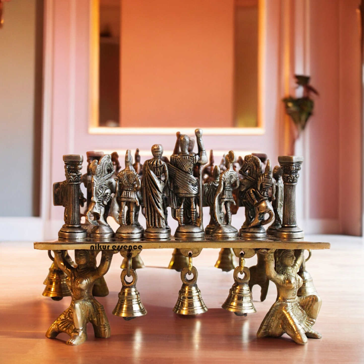 Brass Chess Board Game - 9.5 Inches