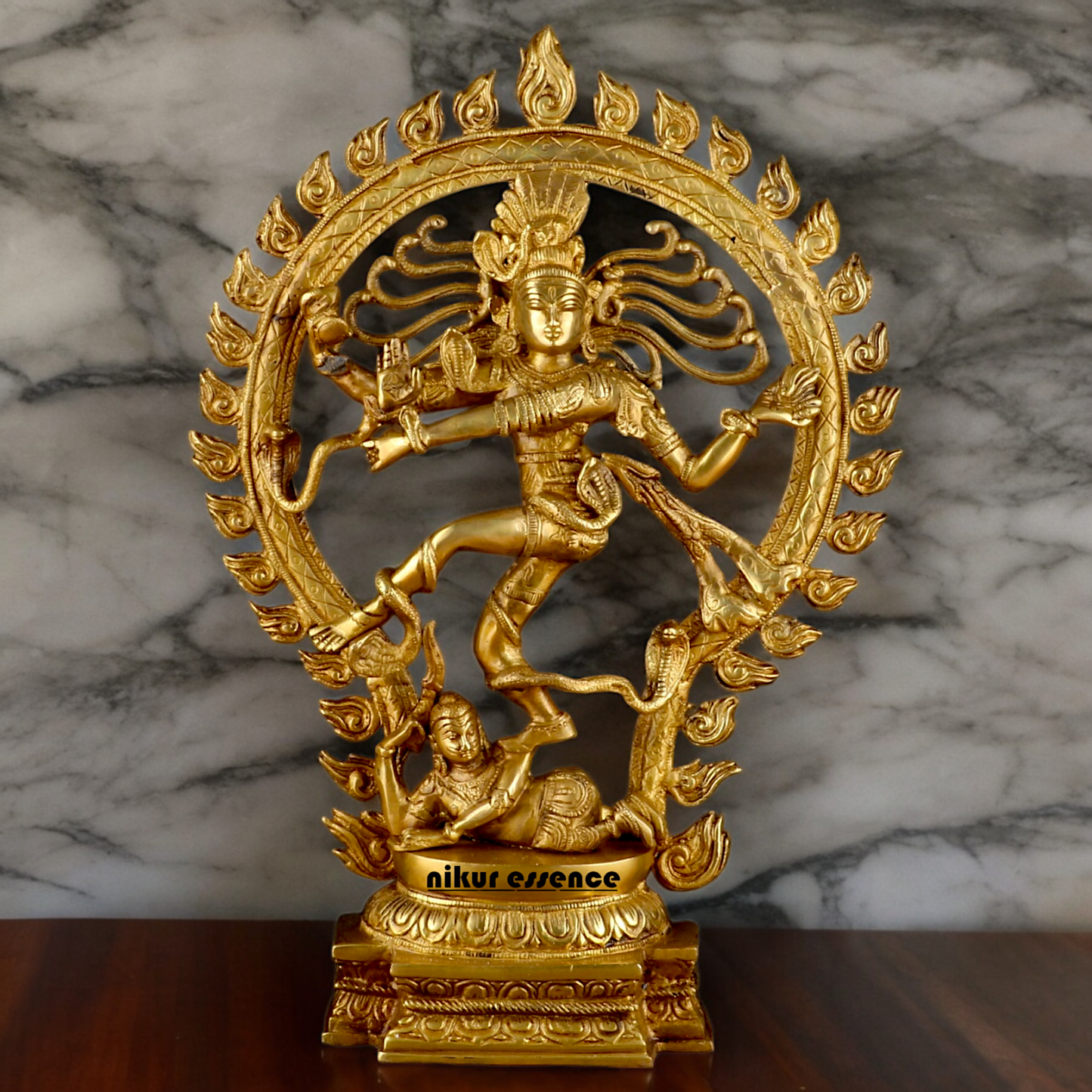 Solid Brass Nataraja Shiva idol - 20 inches