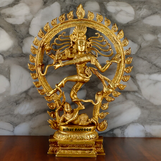 Solid Brass Nataraja Shiva idol - 20 inches