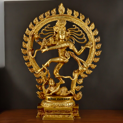 Solid Brass Nataraja Shiva idol - 20 inches