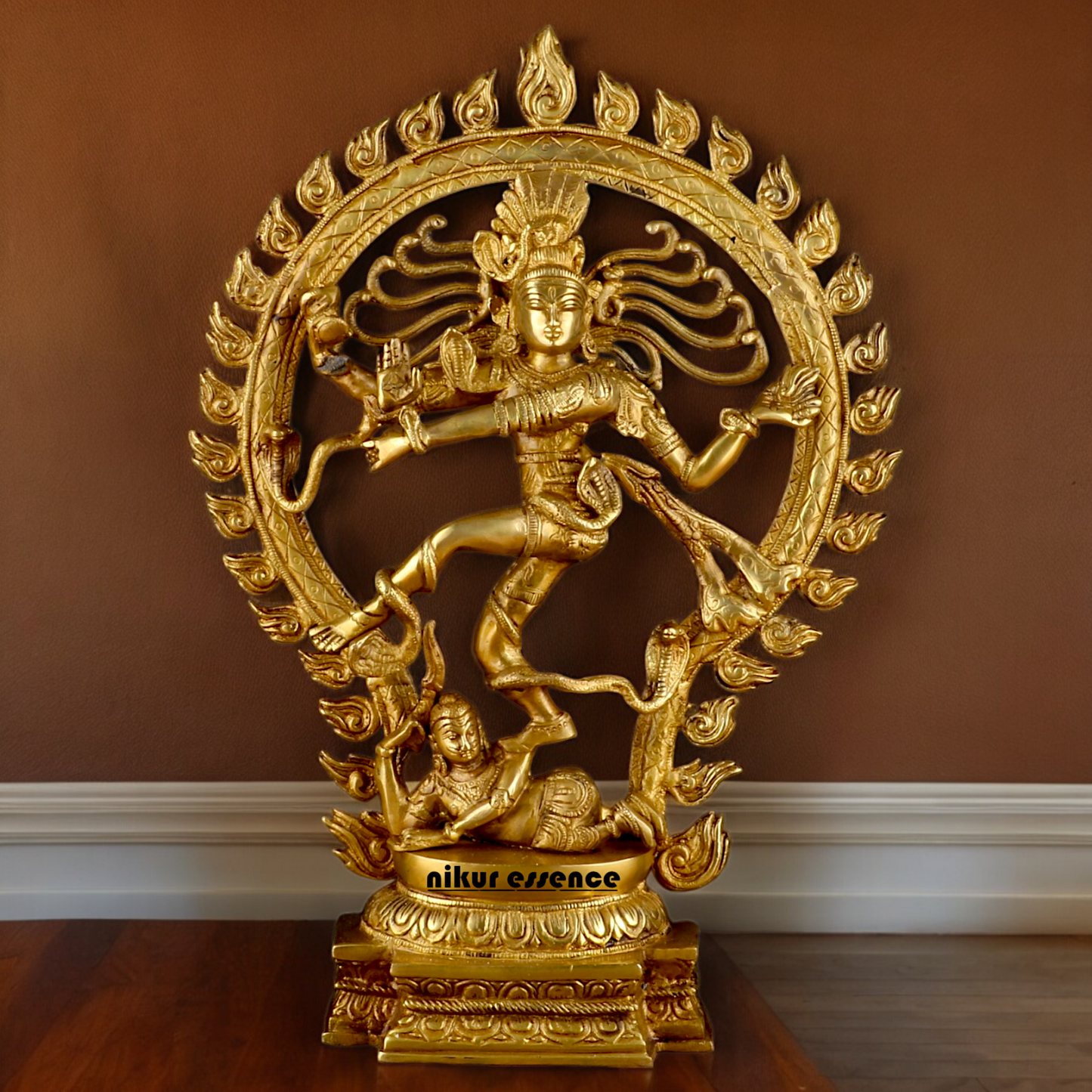 Solid Brass Nataraja Shiva idol - 20 inches