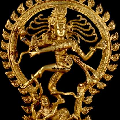 Solid Brass Nataraja Shiva idol - 20 inches