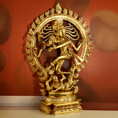 Solid Brass Nataraja Shiva idol - 20 inches