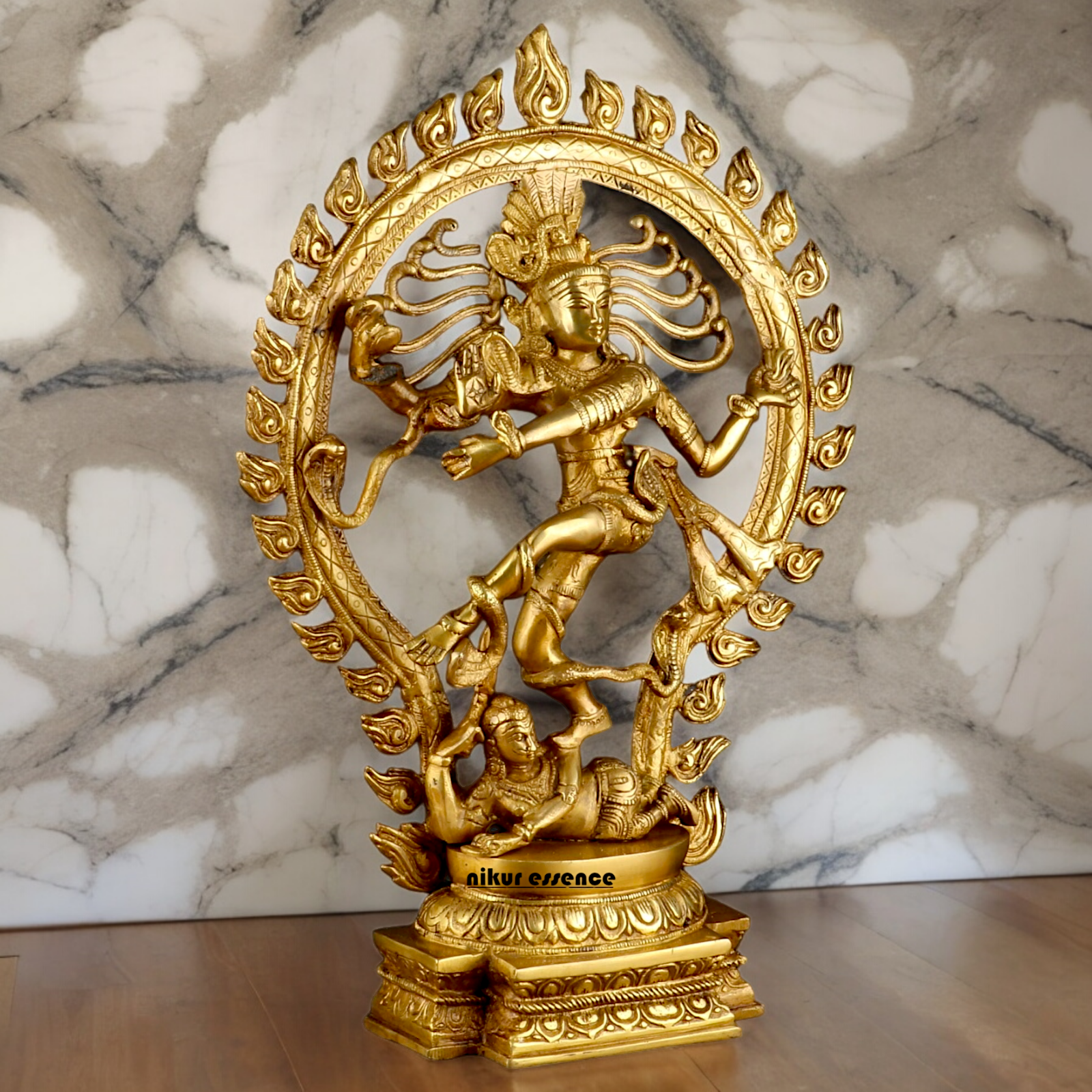 Solid Brass Nataraja Shiva idol - 20 inches