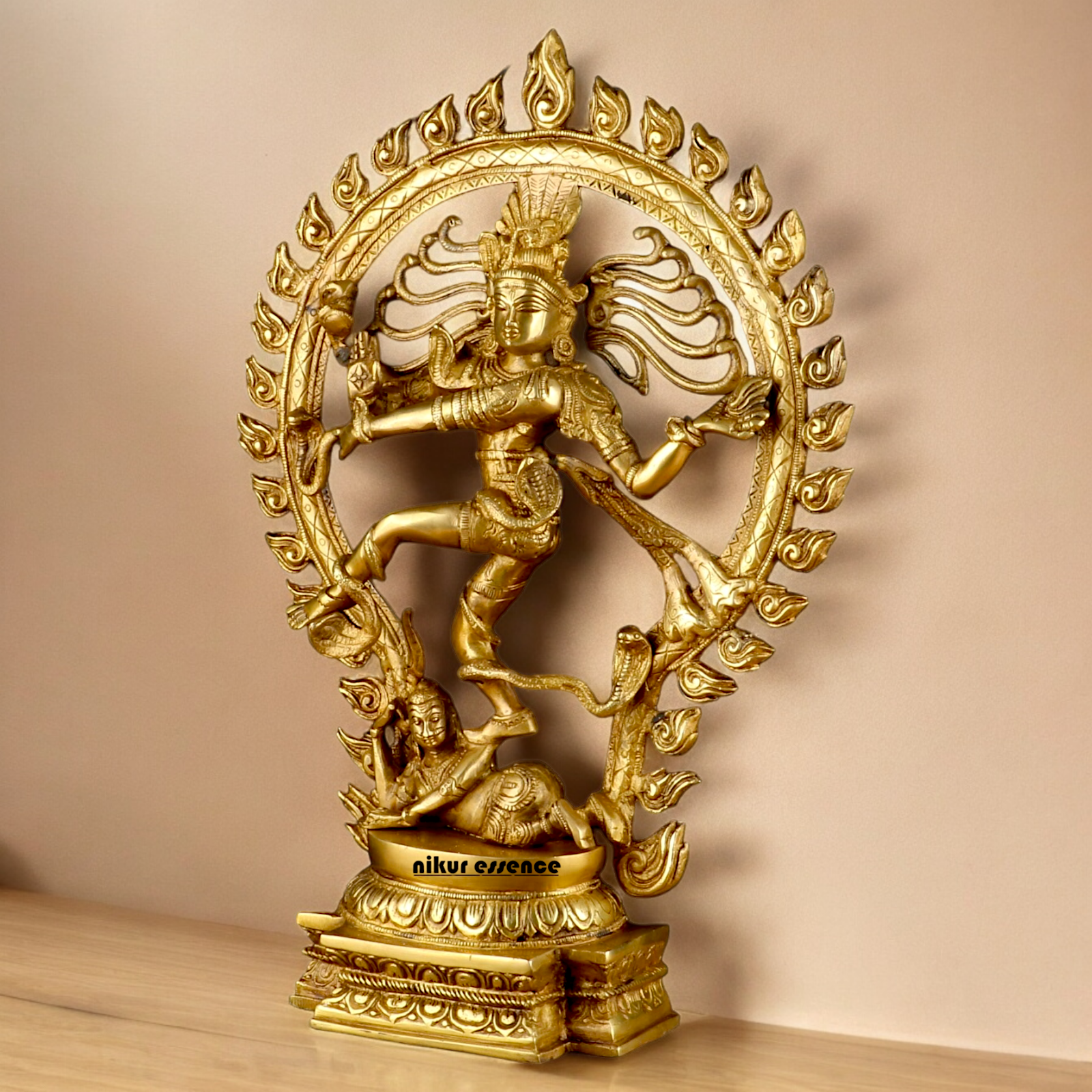 Solid Brass Nataraja Shiva idol - 20 inches