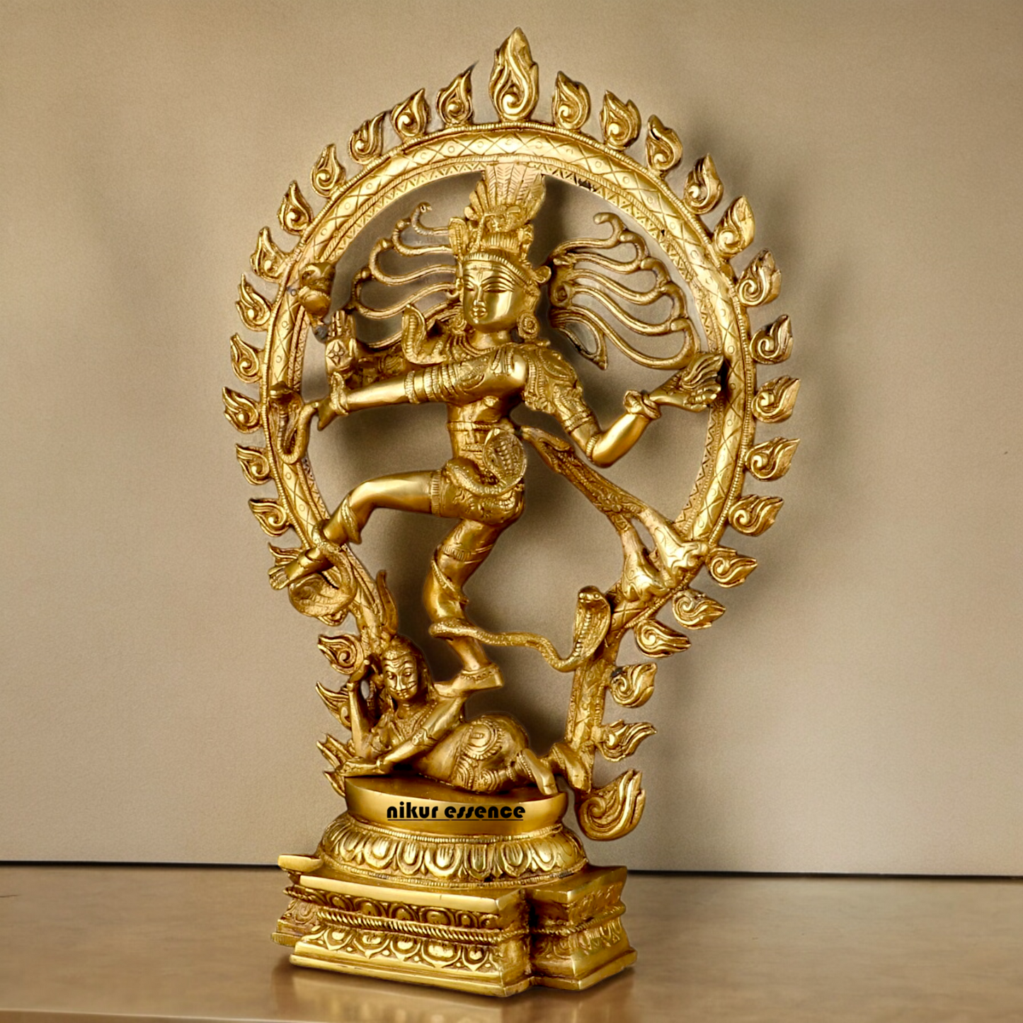 Solid Brass Nataraja Shiva idol - 20 inches