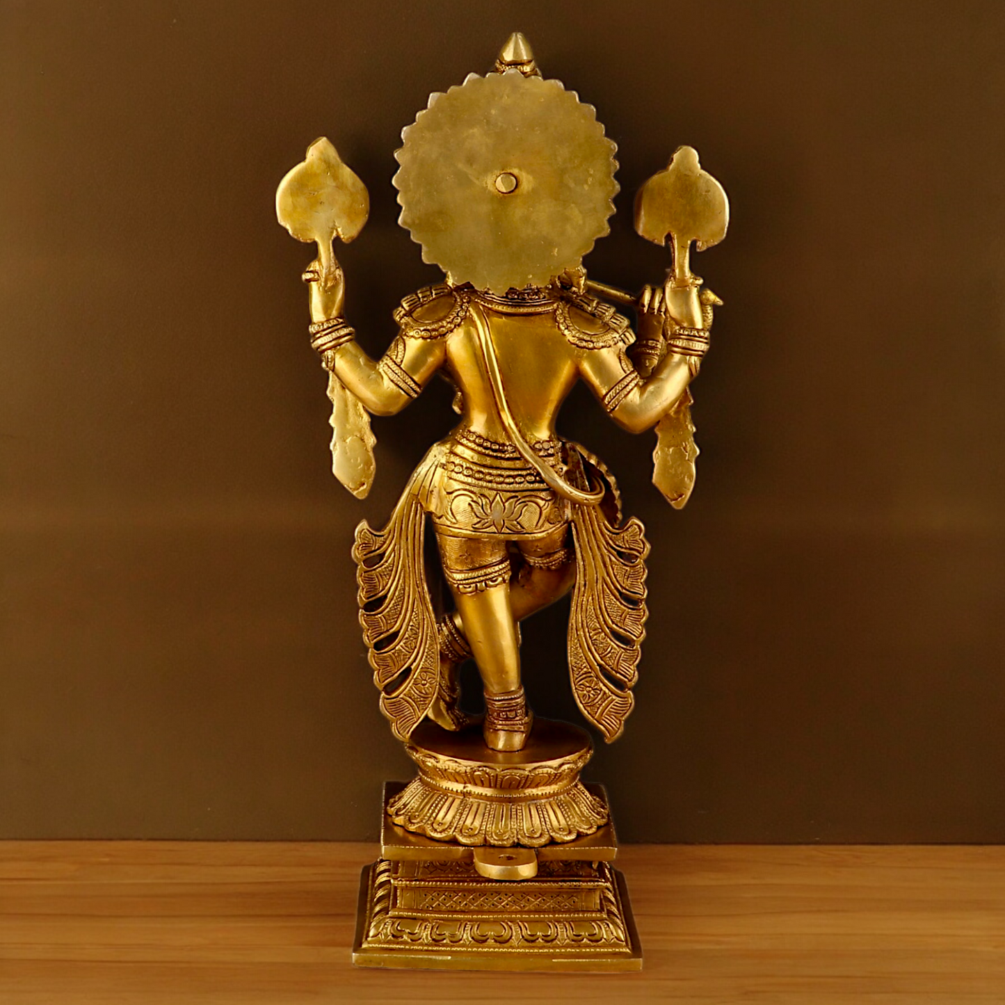 Buy Solid Brass Krishna Standing large Statue- 20 inches