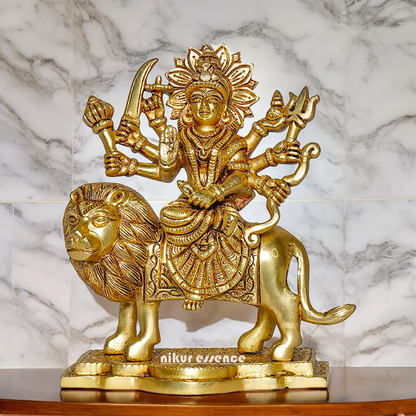 Buy Solid brass Durga maa Idol - 19.558 cm