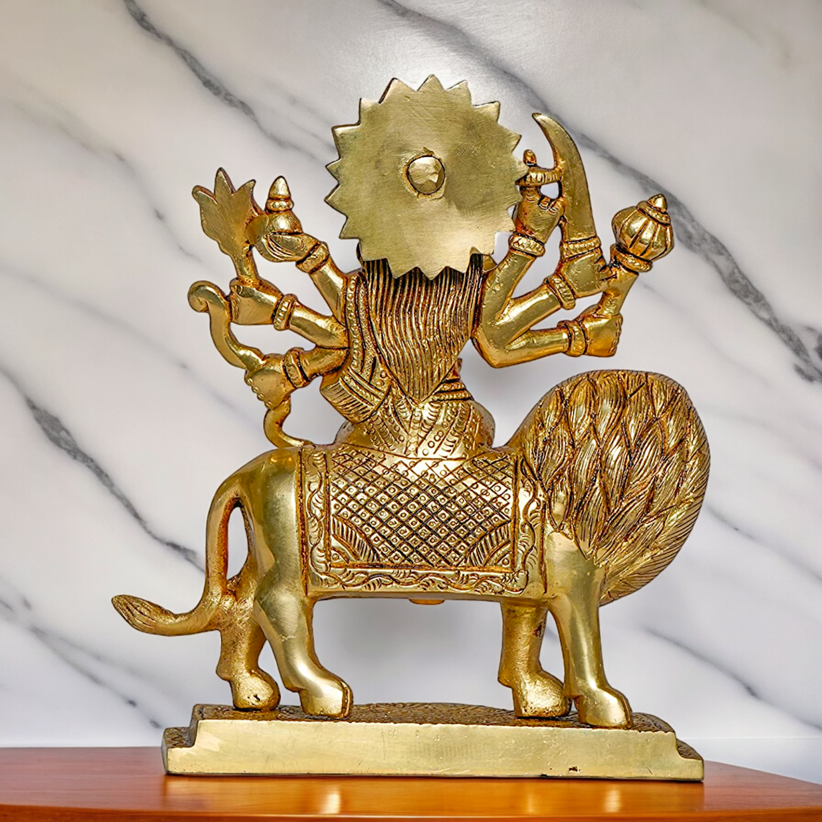 Buy Solid brass Durga maa Idol - 19.558 cm